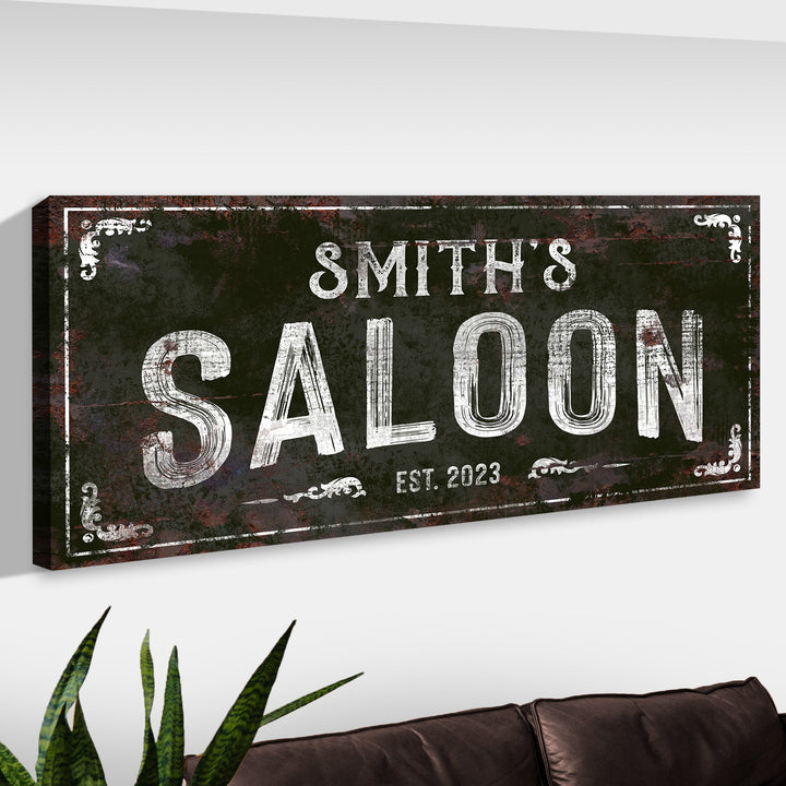 Family Saloon Vintage Sign