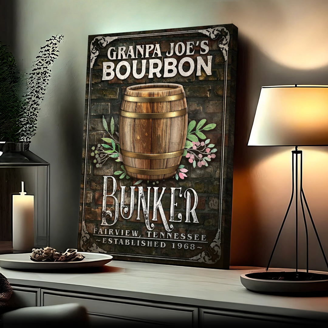 Bourbon Bunker Sign