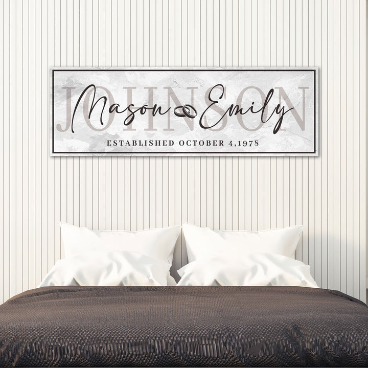 Last Name Wedding Gift Sign