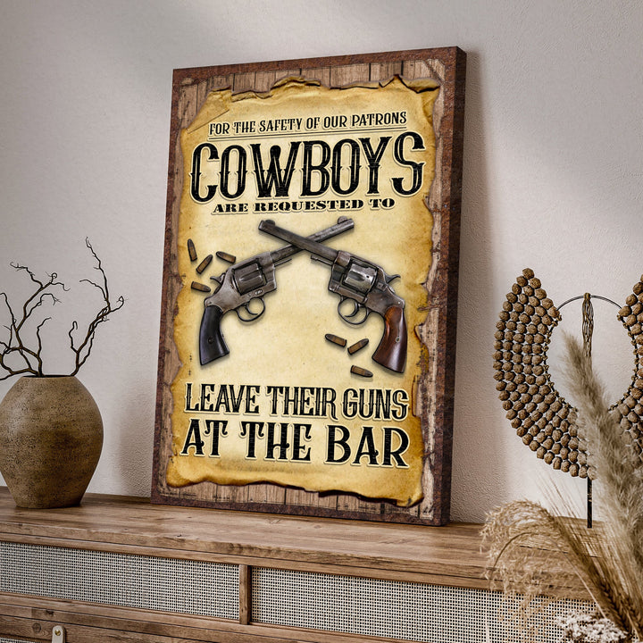 Cowboy Safety Sign
