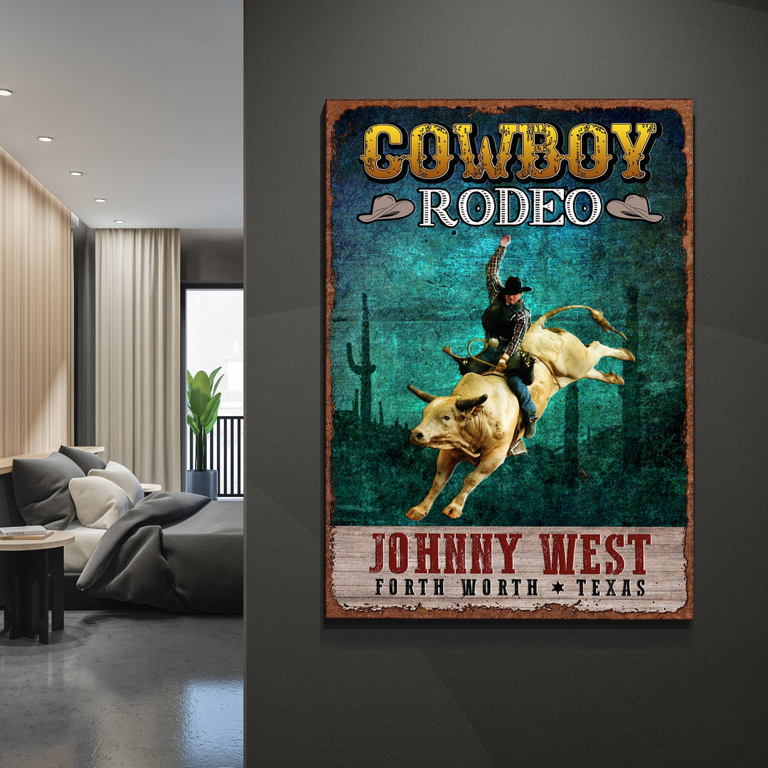 Cowboy Rodeo Show Sign