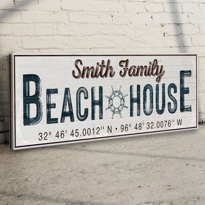 Family Beach House Sign V