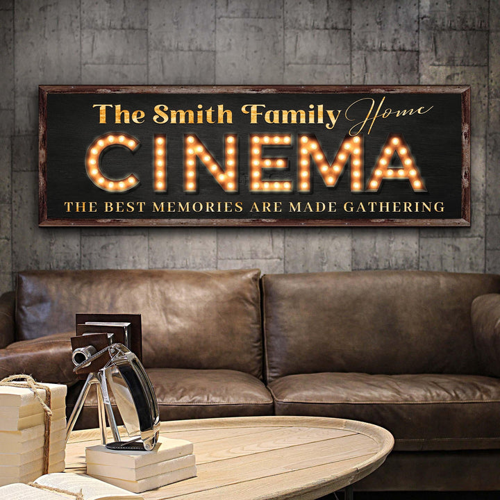 Family Home Cinema Sign