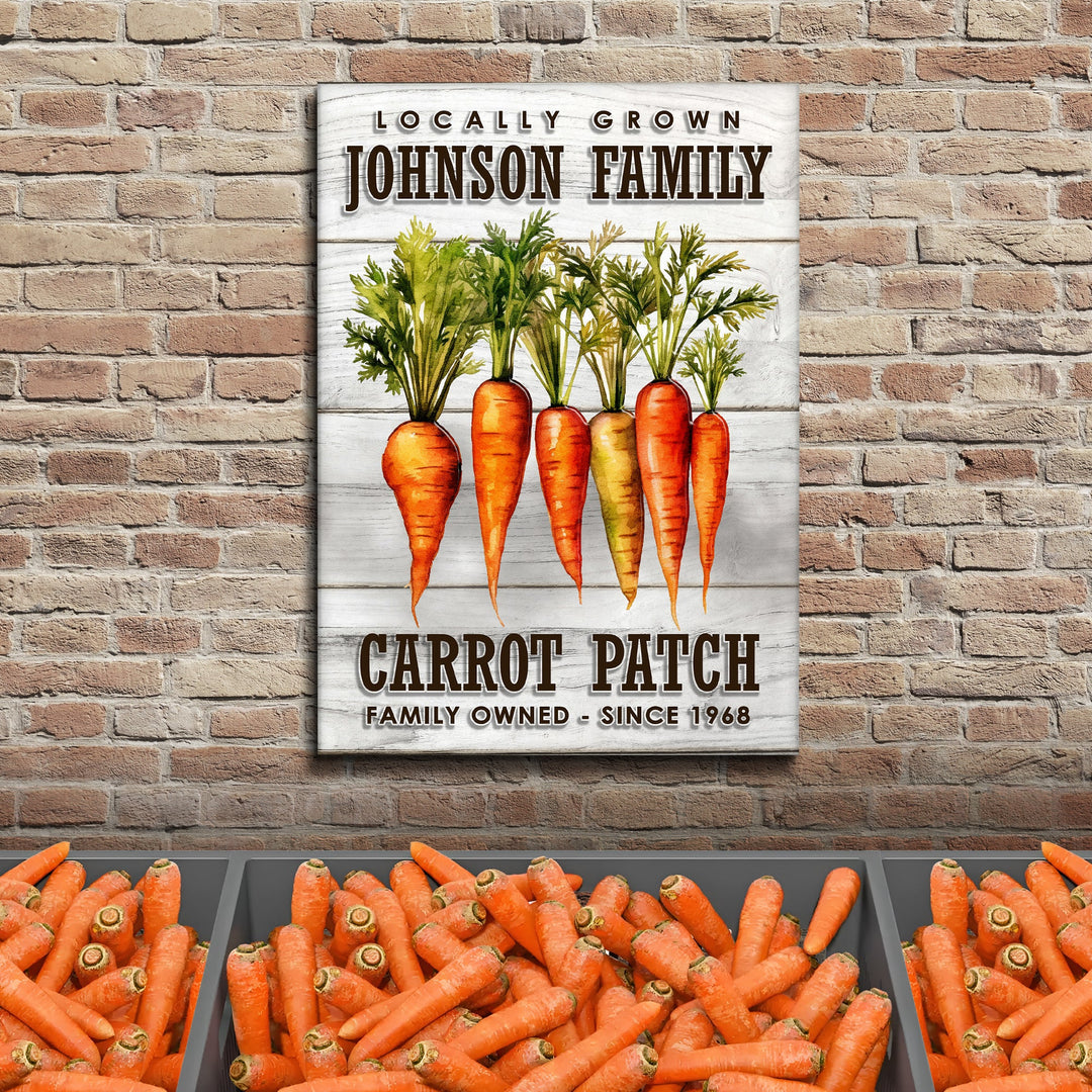 Locally Grown Carrot Patch Sign