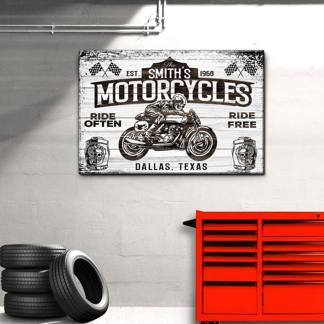 Motorcycle Ride Often Ride Free Sign