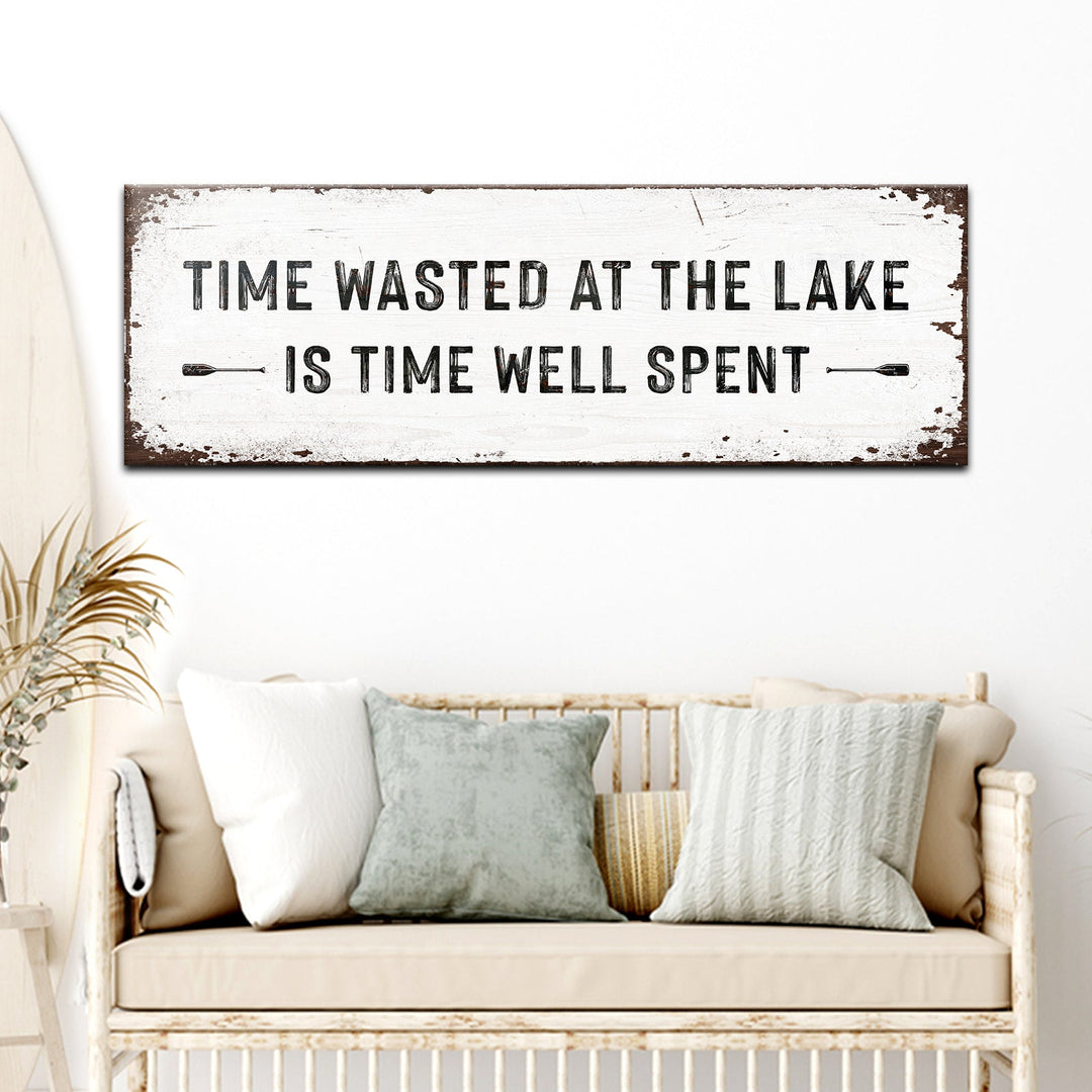 Time At The Lake Sign