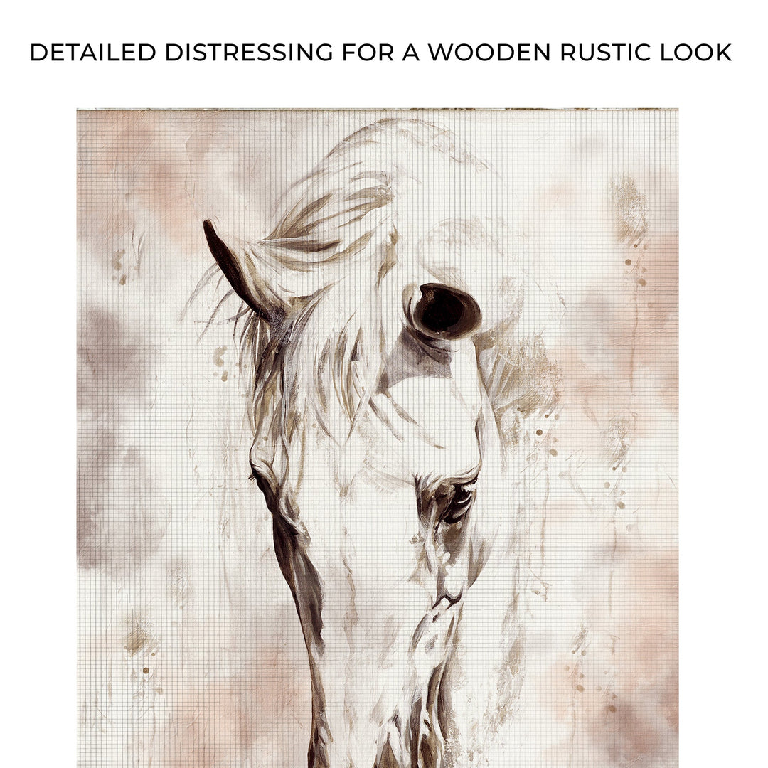 Sorrowful Horse Canvas Wall Art