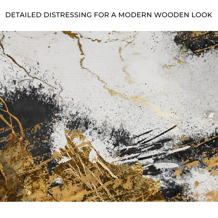 Sky Gold Abstract Painting Canvas Wall Art