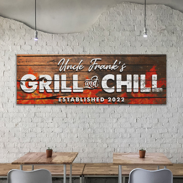 Grill And Chill Sign II