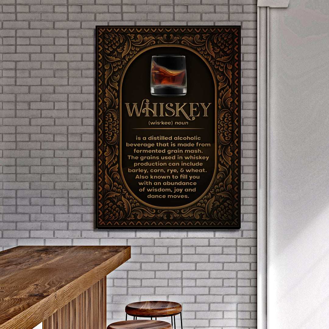 Whiskey Definition Sign