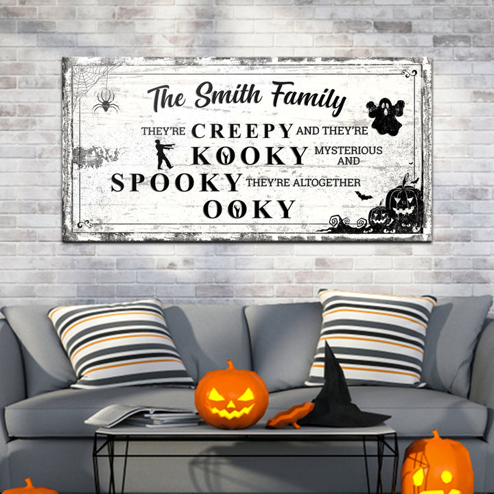 Family Halloween Sign