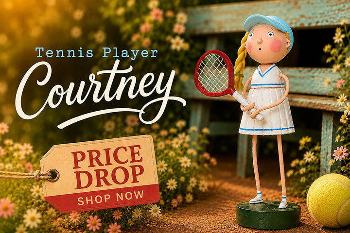 Courtney Tennis Player Figuine by Lori Mitchell