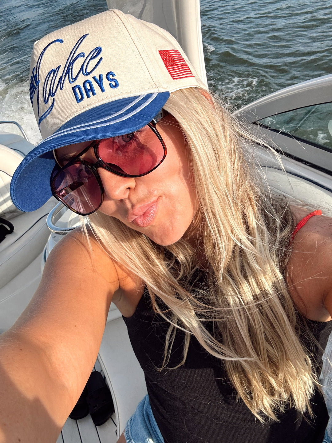 More Lake Days - Royal Blue Vintage Trucker Hat