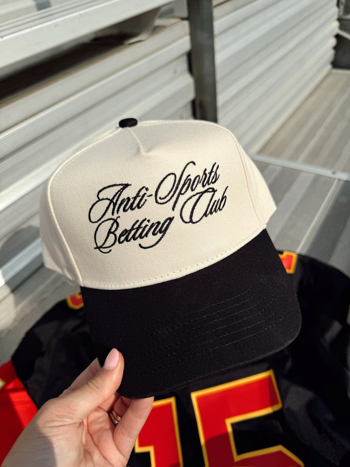Anti Sports Betting Club - Black Vintage Trucker Hat