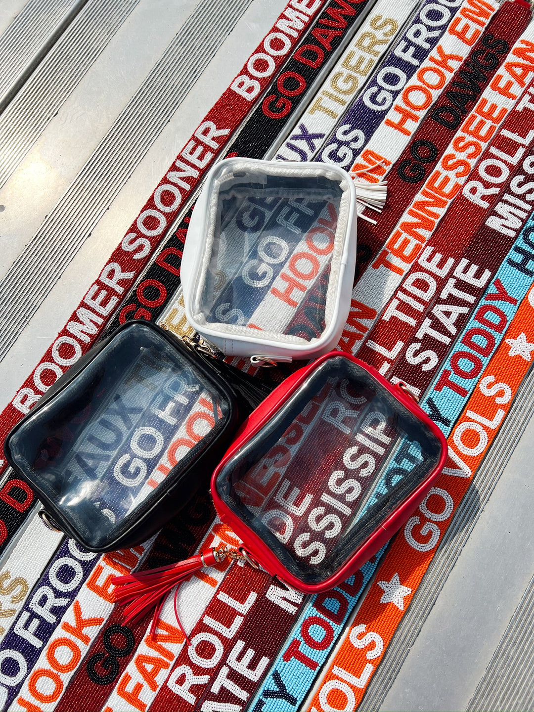 Stadium Approved Clear Purse With Tassle