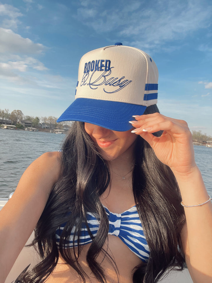 Booked and Busy - Royal Blue Vintage Trucker Hat
