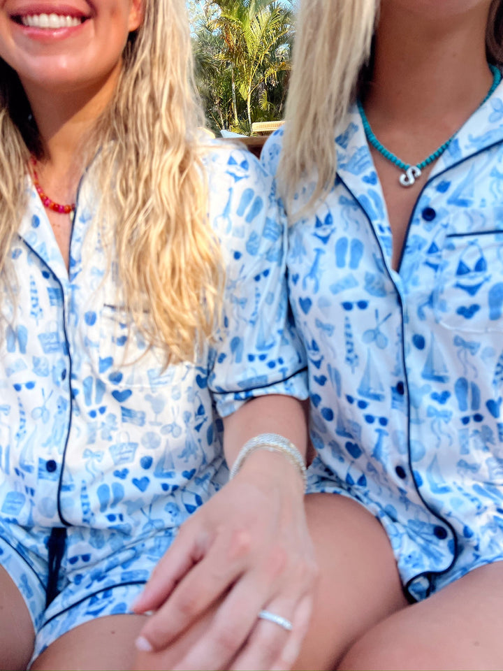 Blue Americana - Short Sleeve Pajama Set