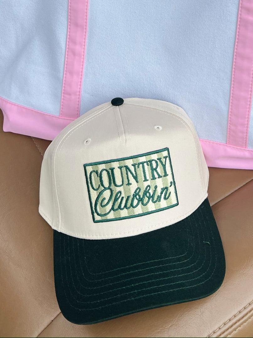 Country Clubbin' - Green Vintage Trucker Hat