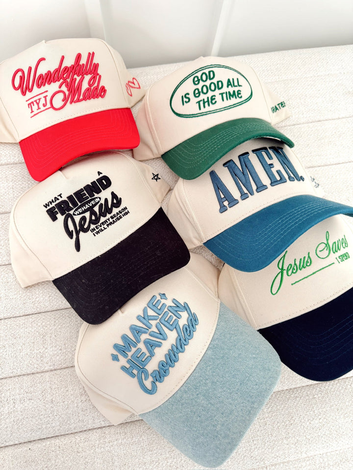 Make Heaven Crowded - Denim Vintage Trucker Hat