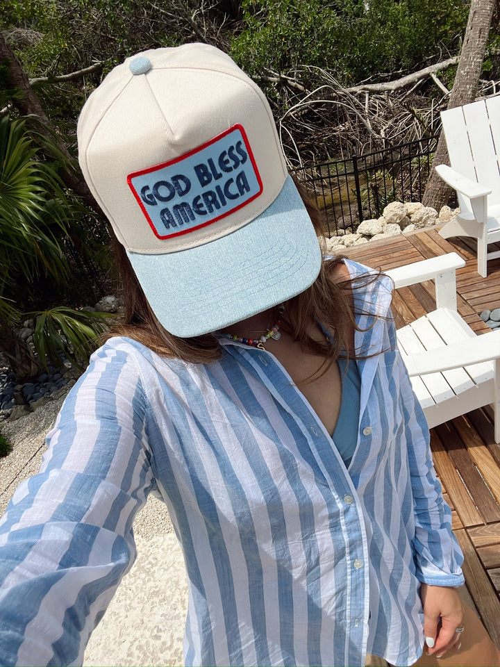 God Bless America - Vintage Trucker Hat