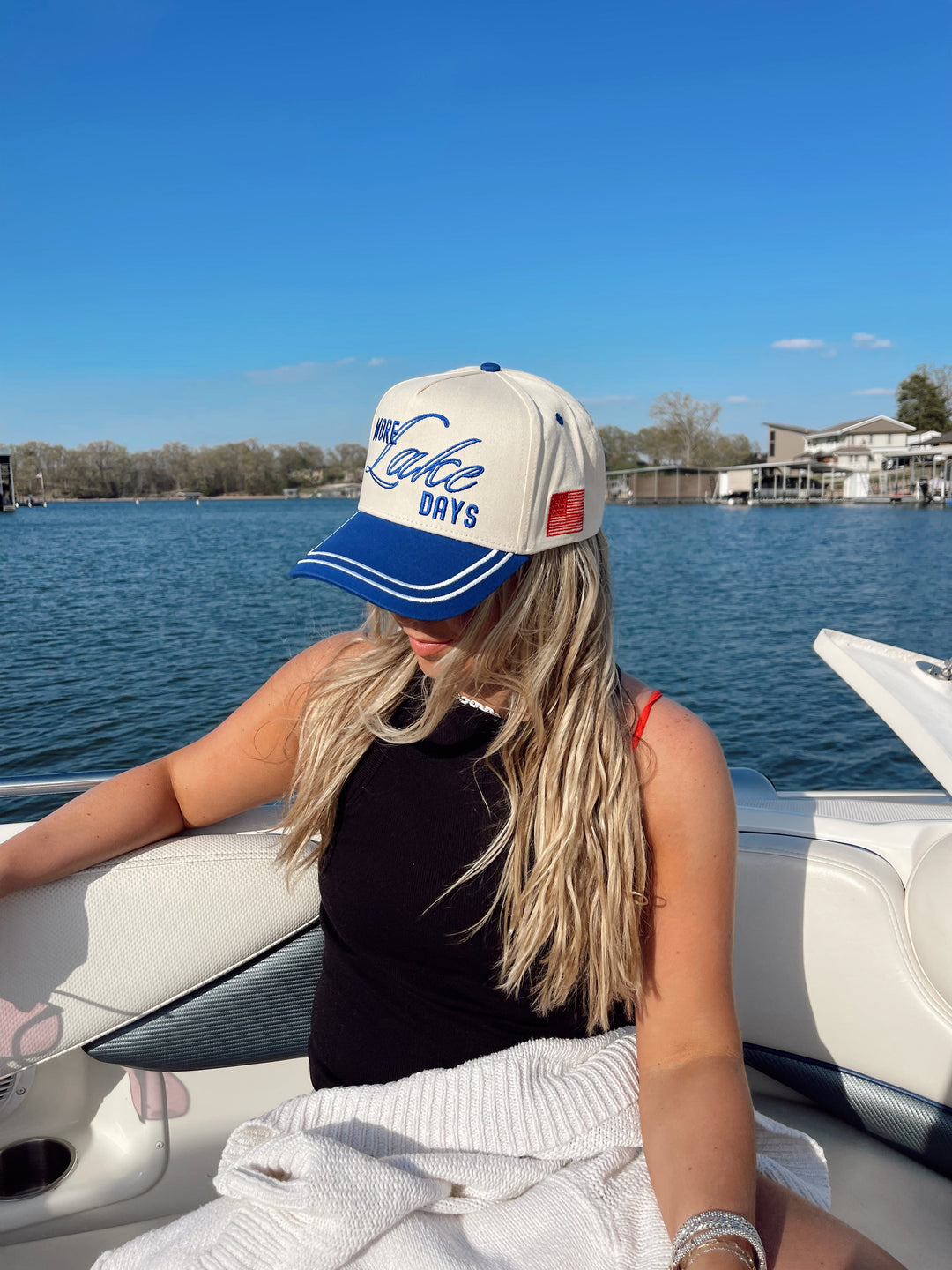 More Lake Days - Royal Blue Vintage Trucker Hat