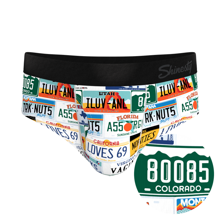 The DMV Catastrophe | License Plates Ball Hammock® Pouch Underwear Briefs