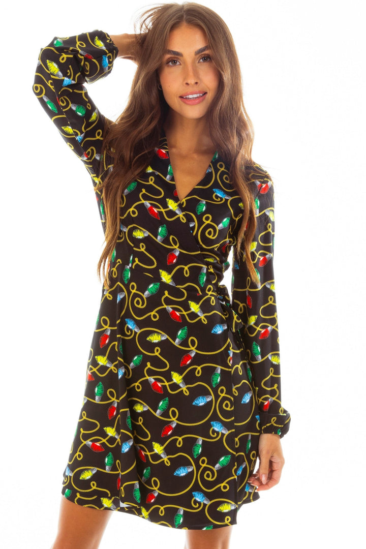 The Duchess of December | Christmas Lights Wrap Dress