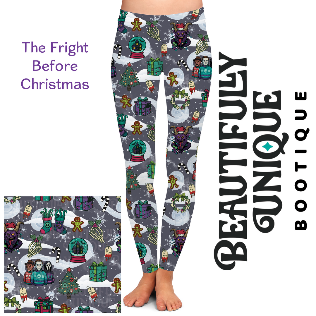 The Fright Before Christmas Exclusive Leggings - High-quality Handcrafted Vibrant