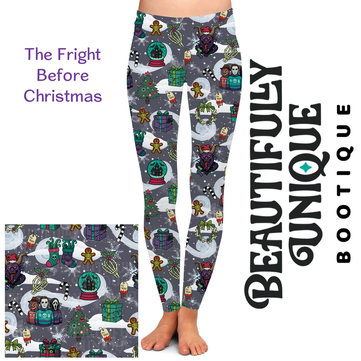 The Fright Before Christmas Exclusive Leggings - High-quality Handcrafted Vibrant