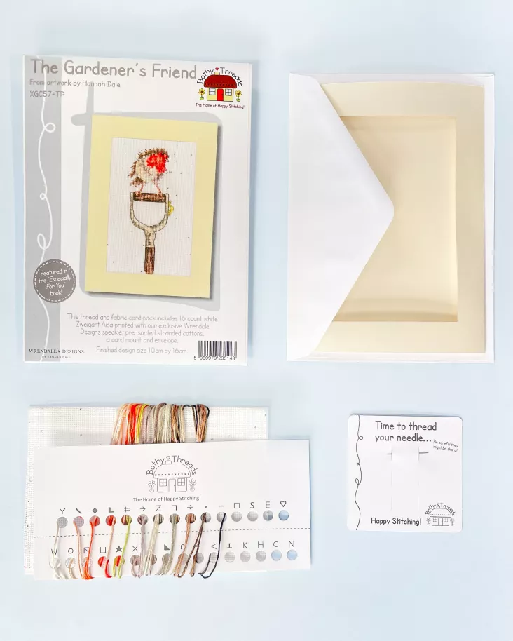 The Gardener's Friend -Thread Pack XGC57-TP Counted Cross Stitch Kit