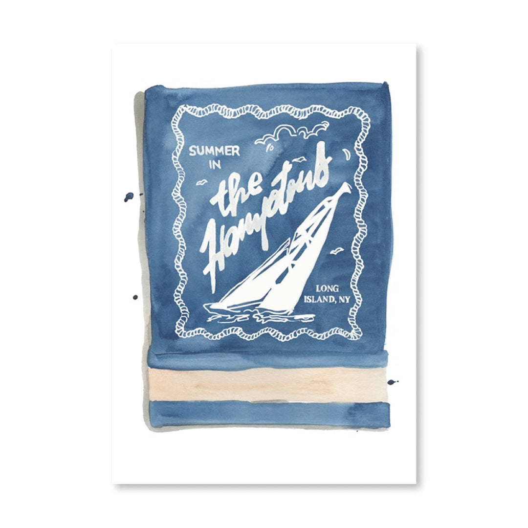 The Hamptons Matchbook Art Print