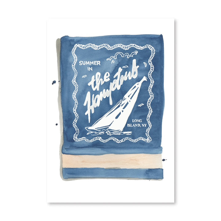 The Hamptons Matchbook Art Print