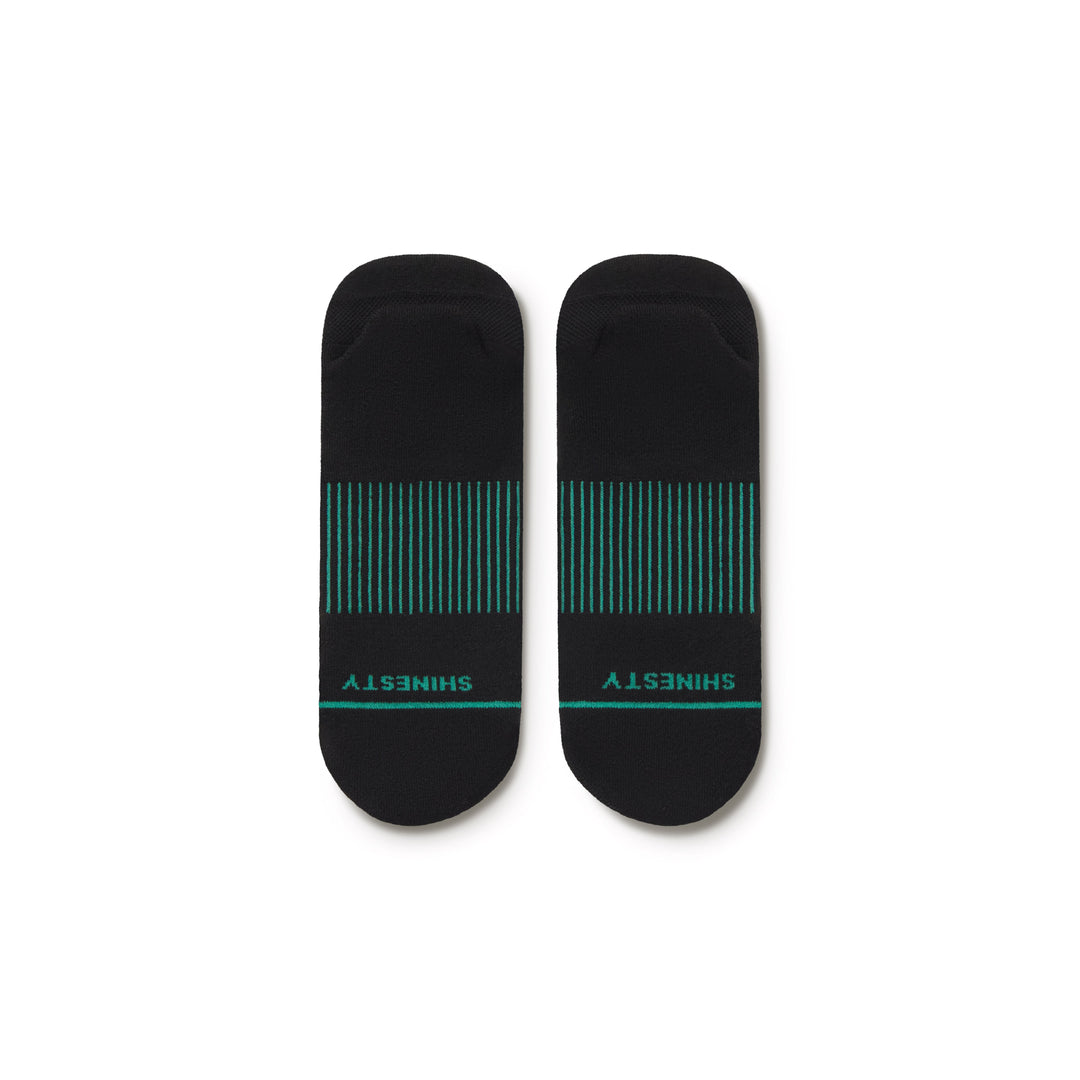 The Threat Level Midnight | Black Stay Weird Heel Hammock™ Ankle Socks