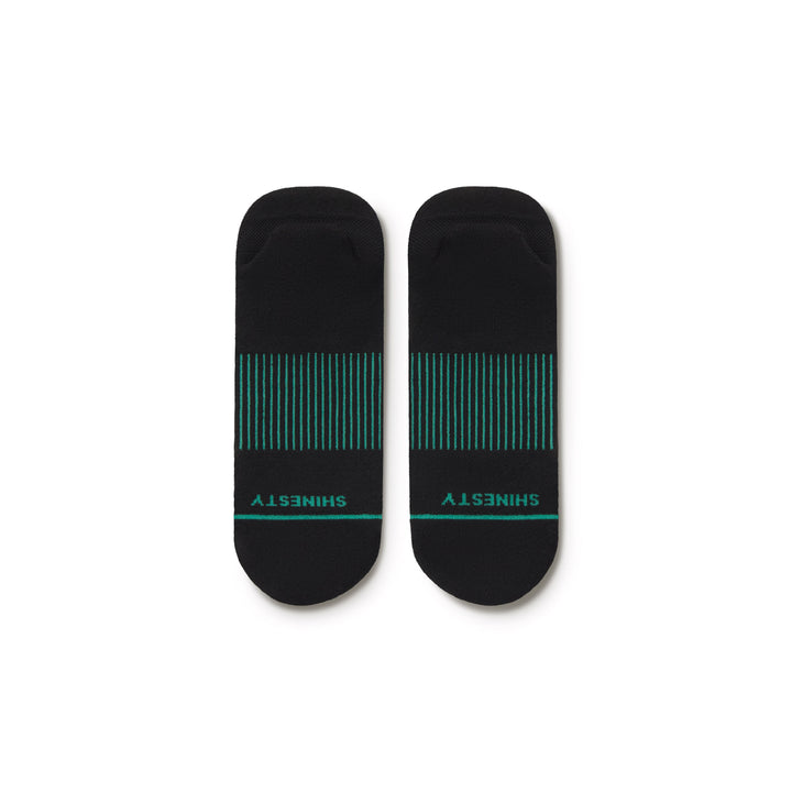 The Threat Level Midnight | Black Stay Weird Heel Hammock™ Ankle Socks