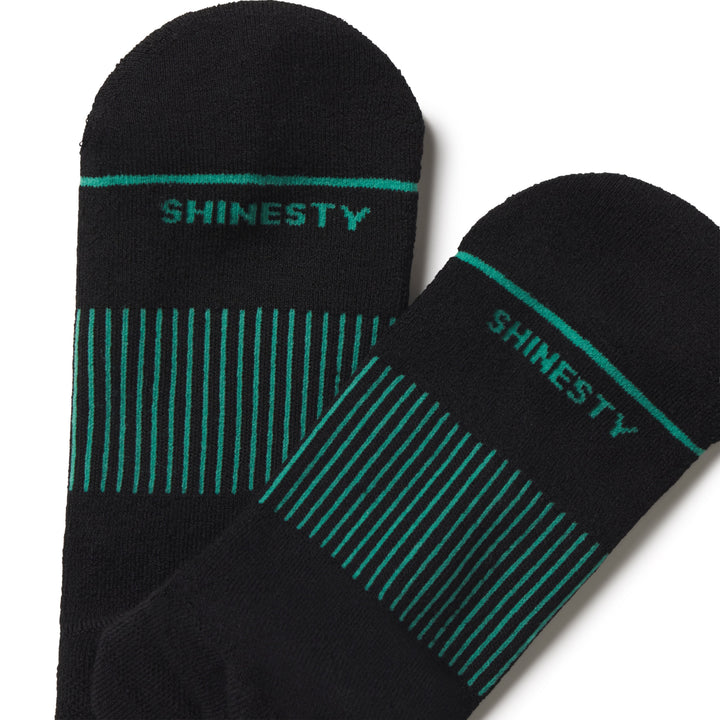 The Threat Level Midnight | Black Stay Weird Heel Hammock™ Ankle Socks