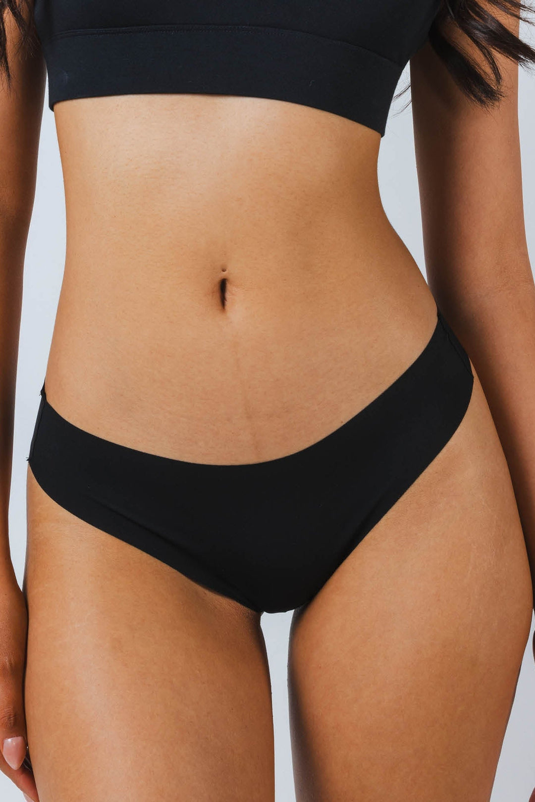 The Threat Level Midnight | Black Seamless Thong