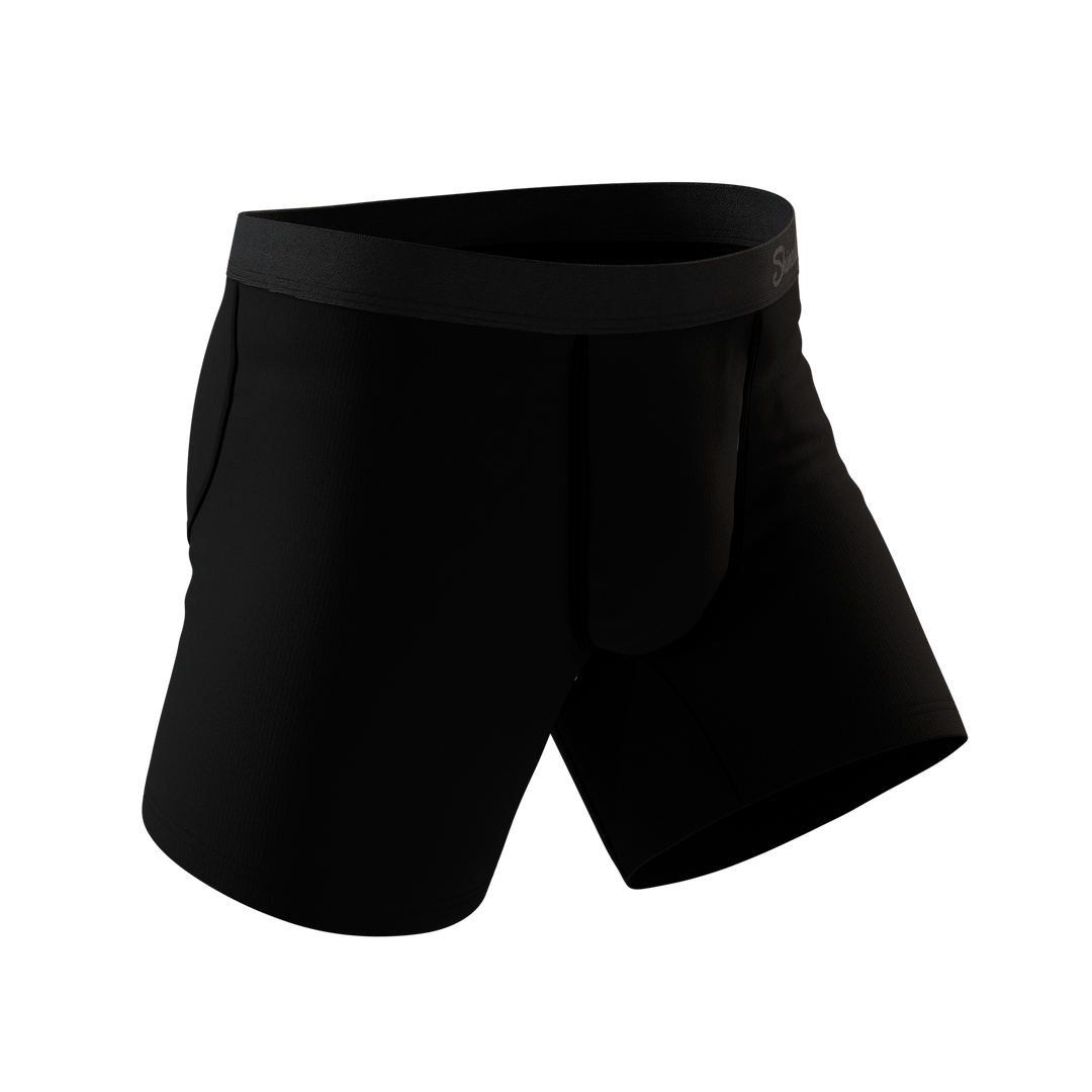 The Threat Level Midnight | Black XTREME Fart Proof Ball Hammock® Boxer