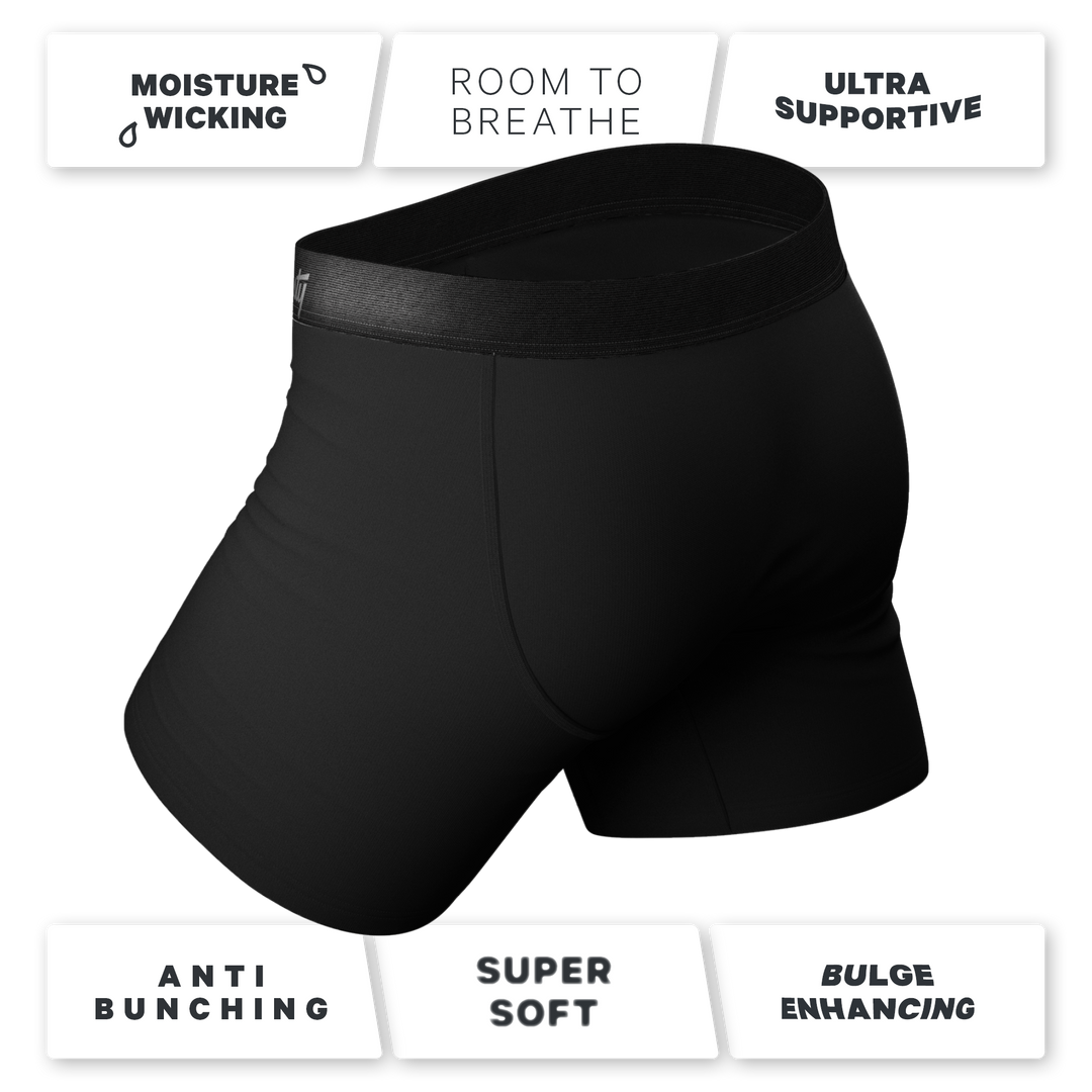 The Threat Level Midnight | Black Ball Hammock® Pouch Underwear With Fly