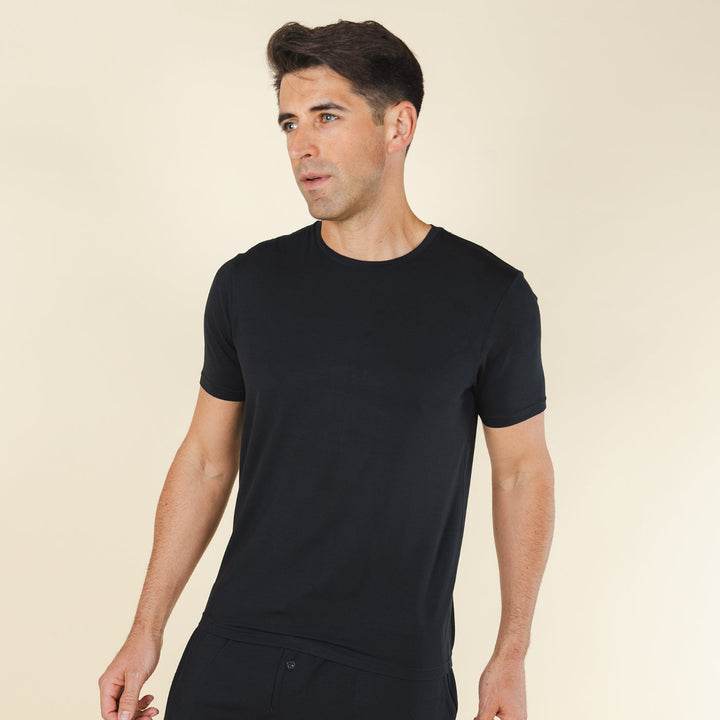 The Threat Level Midnight | Black SleepDeep™ Men’s Pajama Shirt