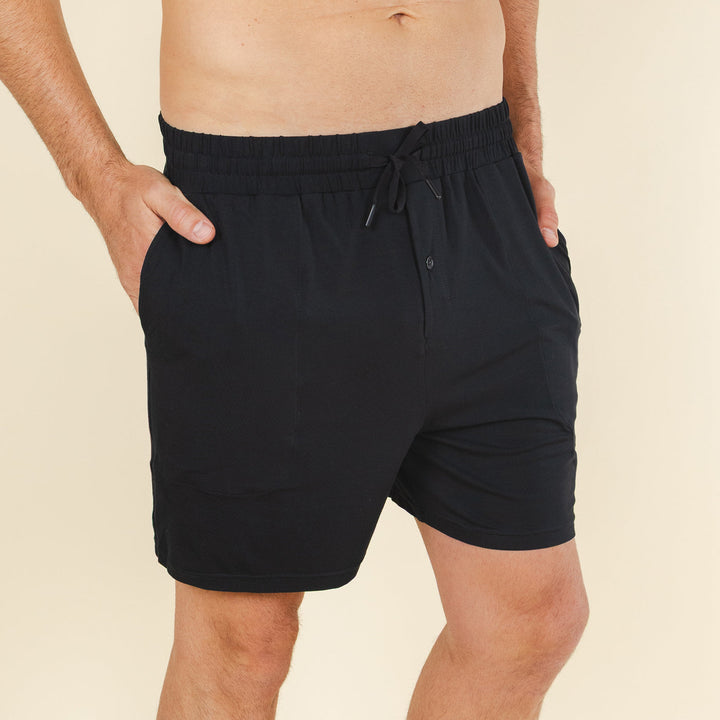 The Threat Level Midnight | Black SleepDeep™ Men’s Pajama Shorts