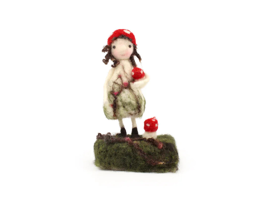 Toadstool Fairy Needle Felting Kit by The Makerss KTS-ToadstoolFairy-Complete
