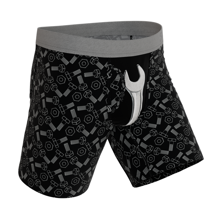 The Torque It | Wrench Long Leg Ball Hammock® Pouch Underwear With Fly