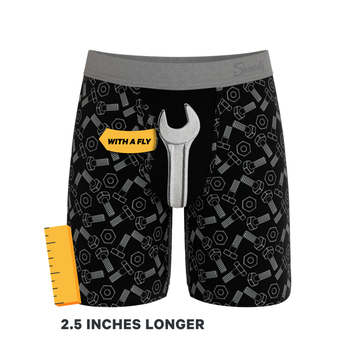 The Torque It | Wrench Long Leg Ball Hammock® Pouch Underwear With Fly