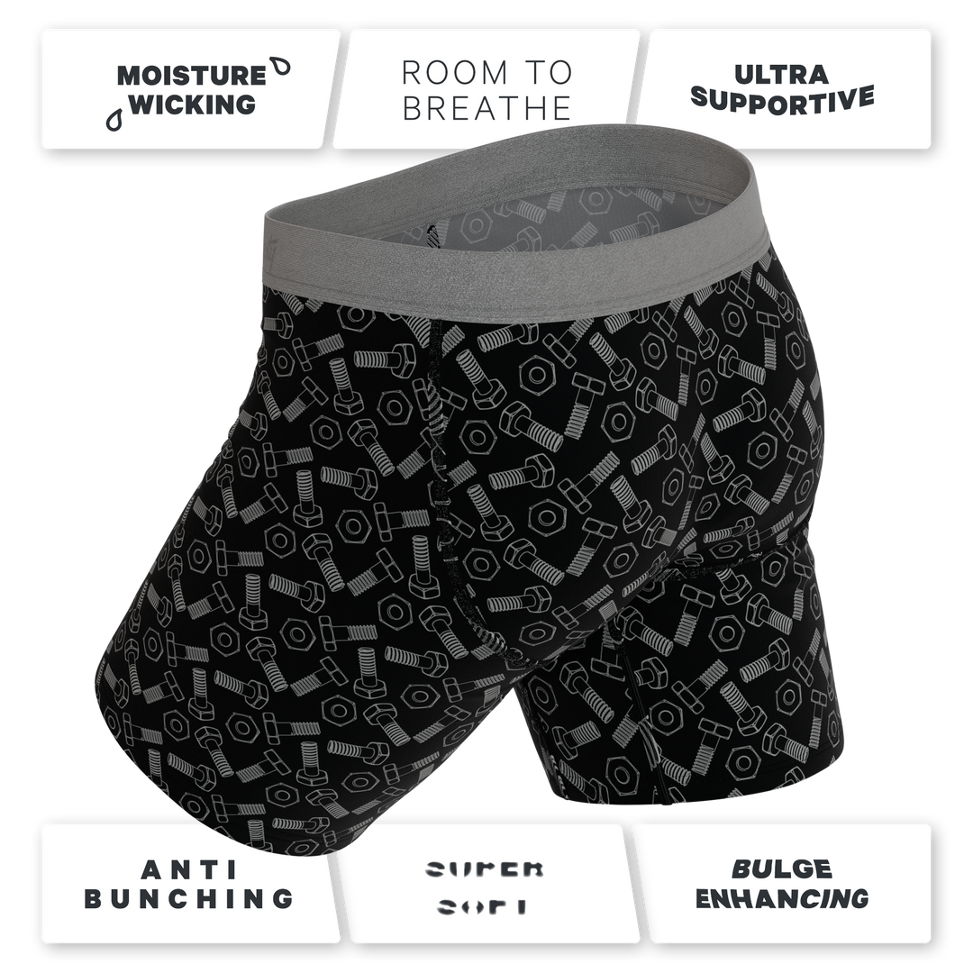 The Torque It | Wrench Long Leg Ball Hammock® Pouch Underwear With Fly