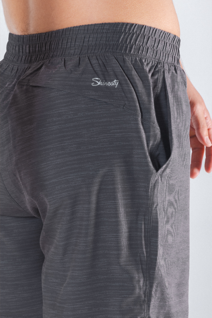 The Tribal Council | Grey Tonal Island Block Ball Hammock® 9 Inch Athletic Shorts