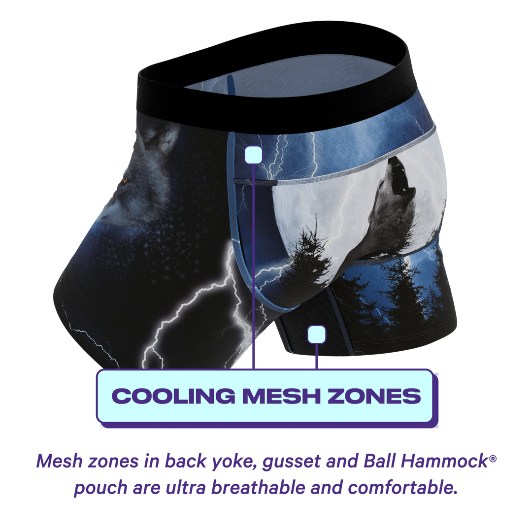 The Truck Stop Classic | Gas Station Wolf paradICE™ Cooling Ball Hammock® Underwear
