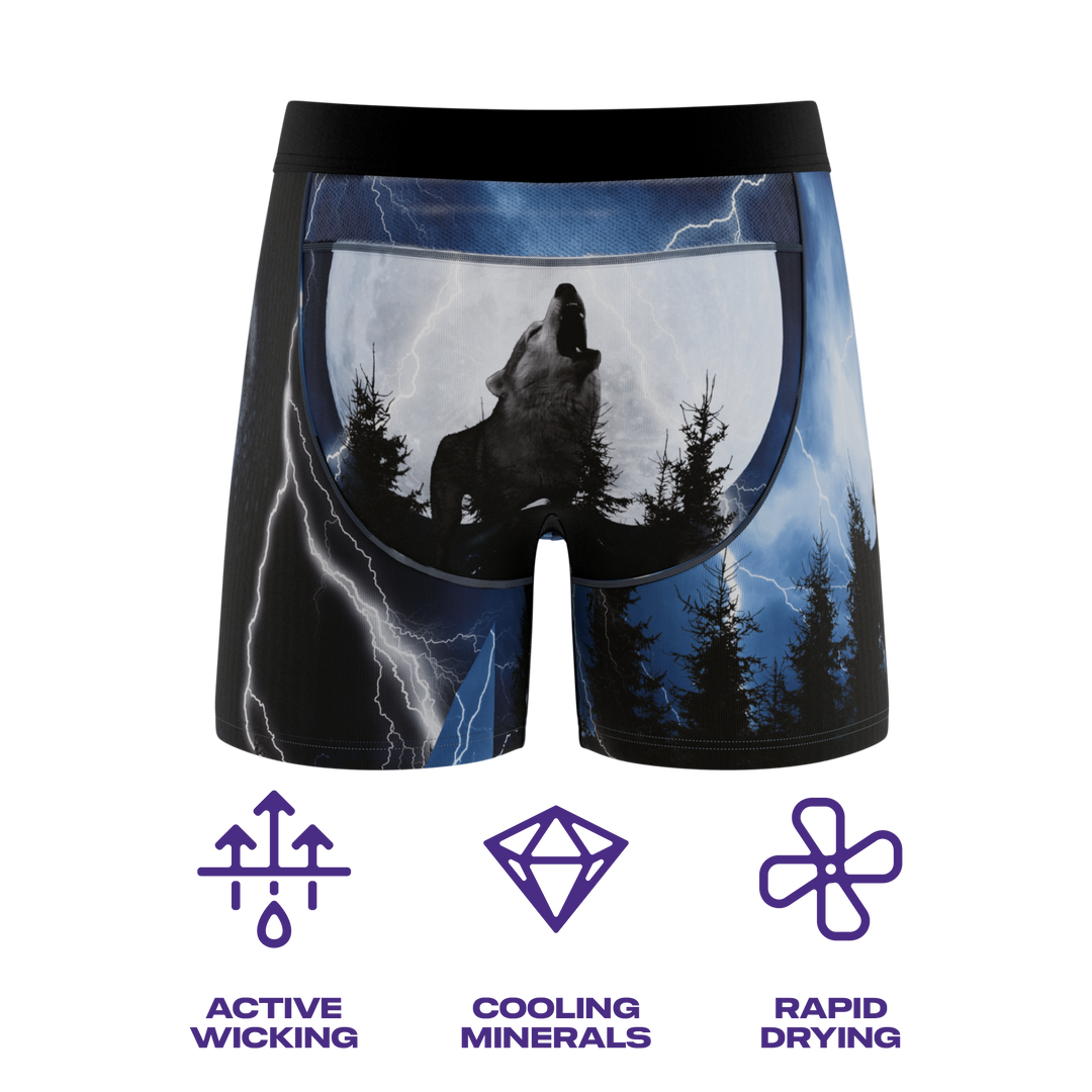 The Truck Stop Classic | Gas Station Wolf paradICE™ Cooling Ball Hammock® Underwear