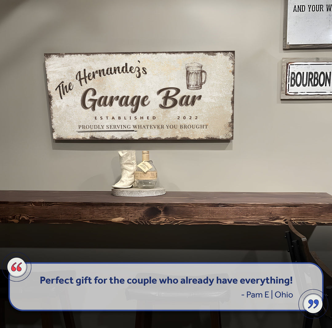 Garage Bar Sign VIII