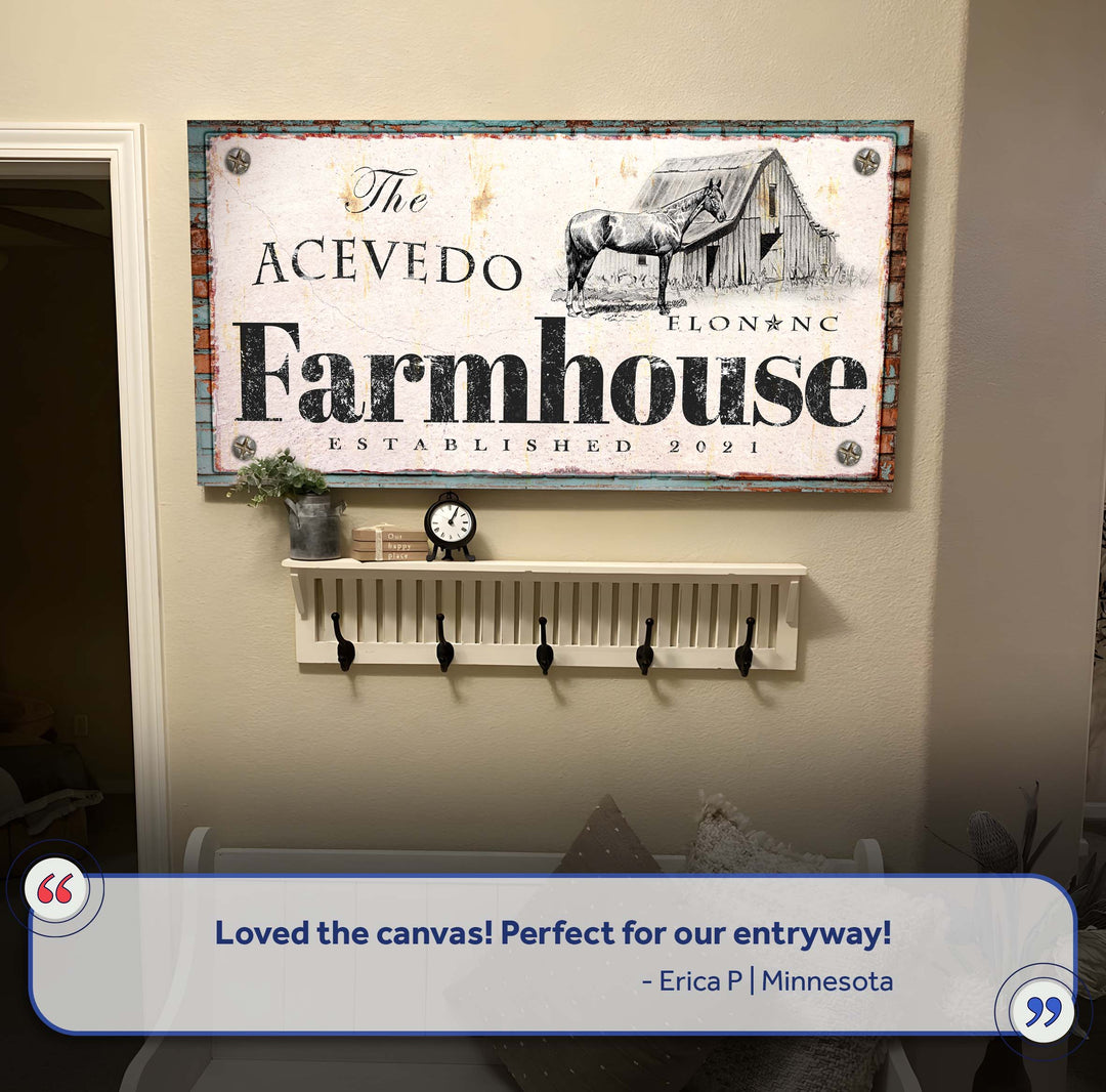 Rustic Horse Farmhouse Sign II