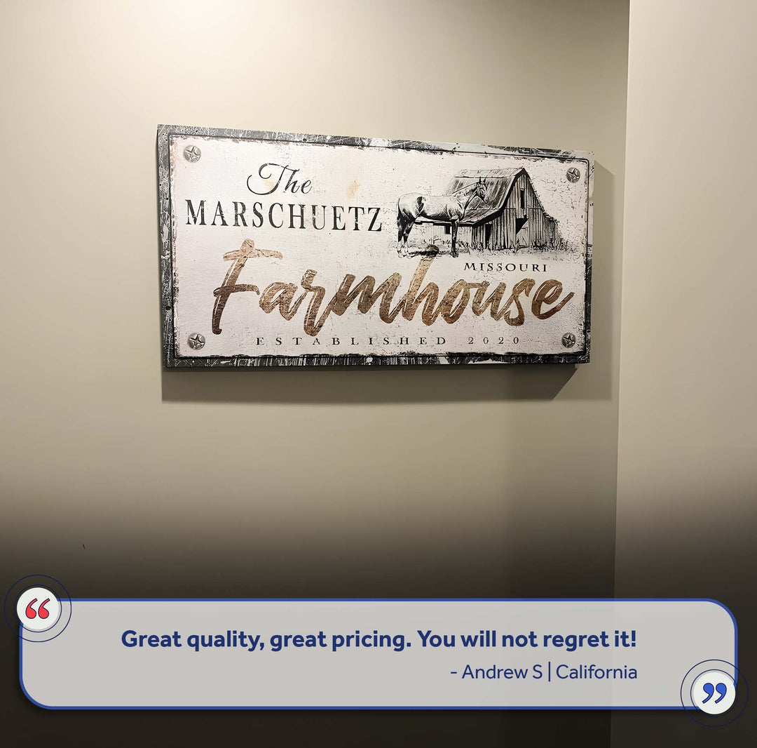 Rustic Horse Farmhouse Sign III